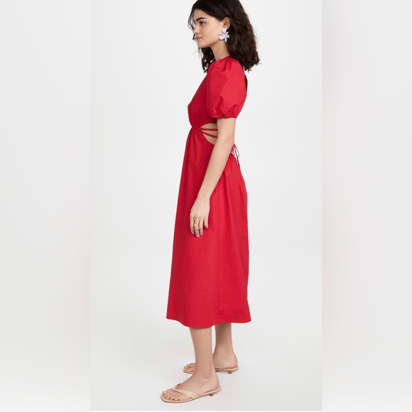Moon River - Cutout Poplin Dress - Size M - Picture 3 of 7